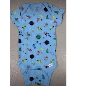 Blue Space-Themed Kids Bodysuit